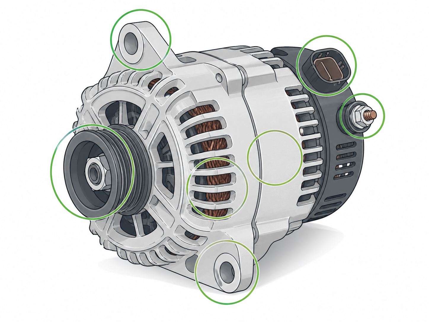 ALT-05 - Inspect new alternator before installation