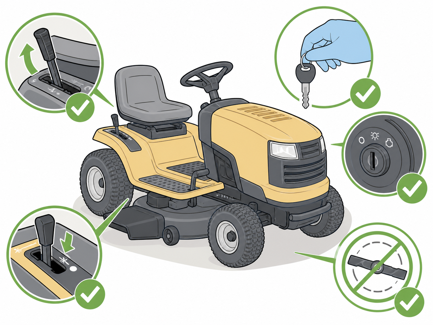 LG-ST-02 - Park mower safely and remove key