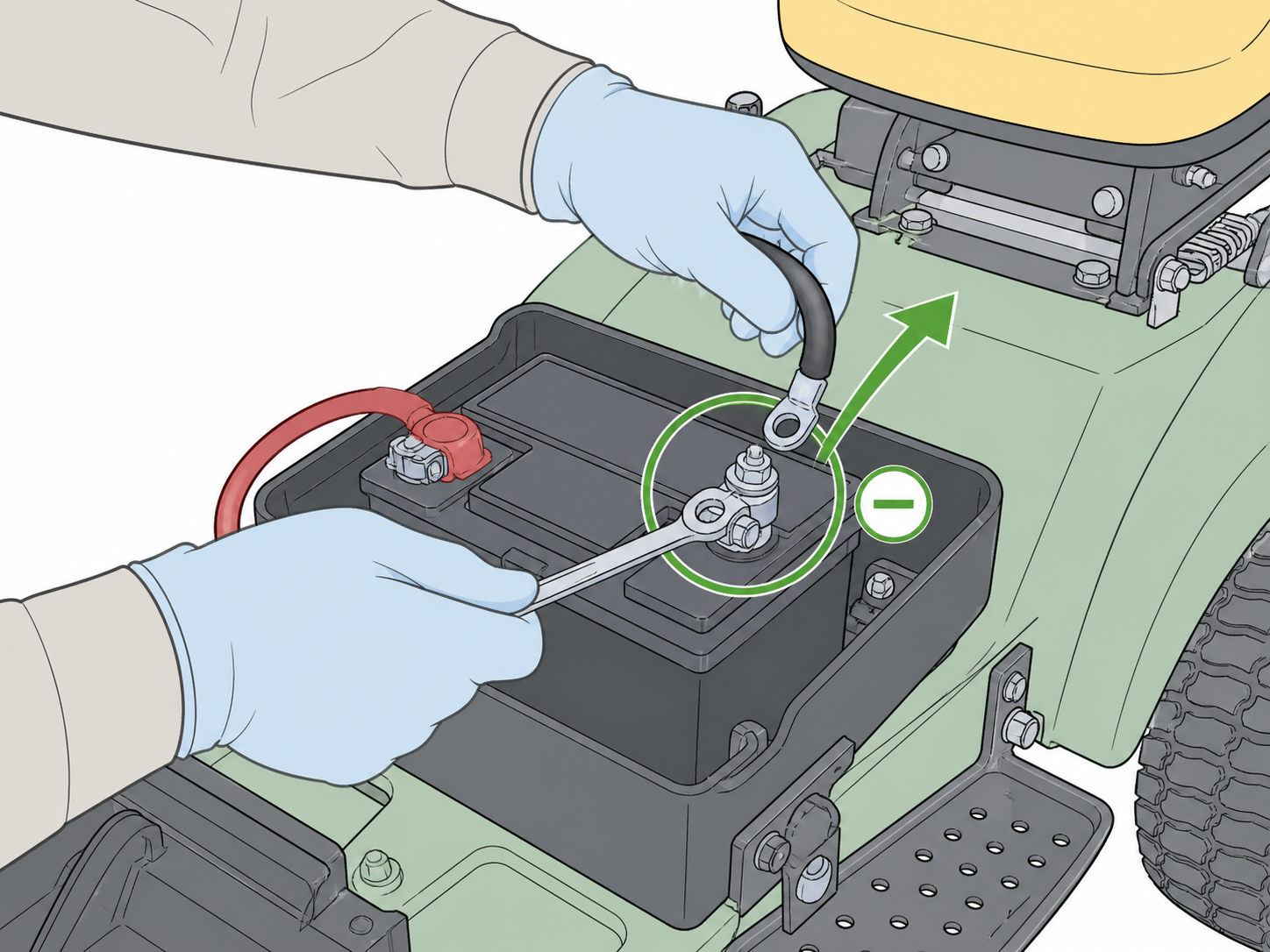 LG-ST-03 - Disconnect negative battery cable