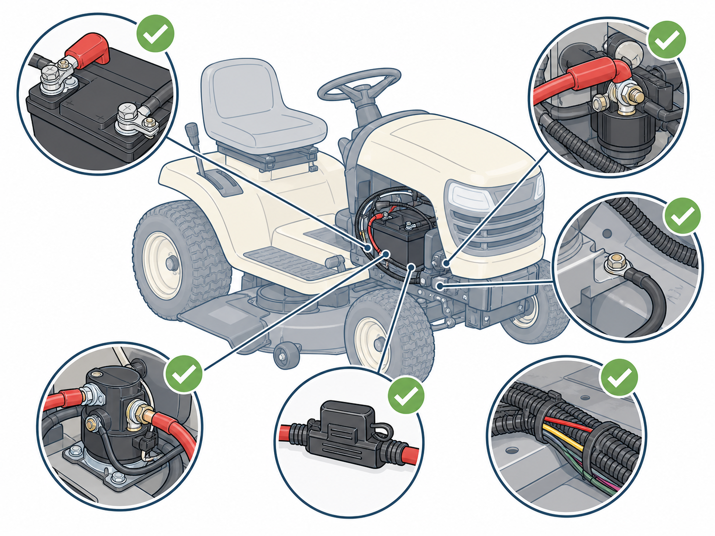 LG-ST-07 - Check battery, cables, ground, solenoid, and fuse