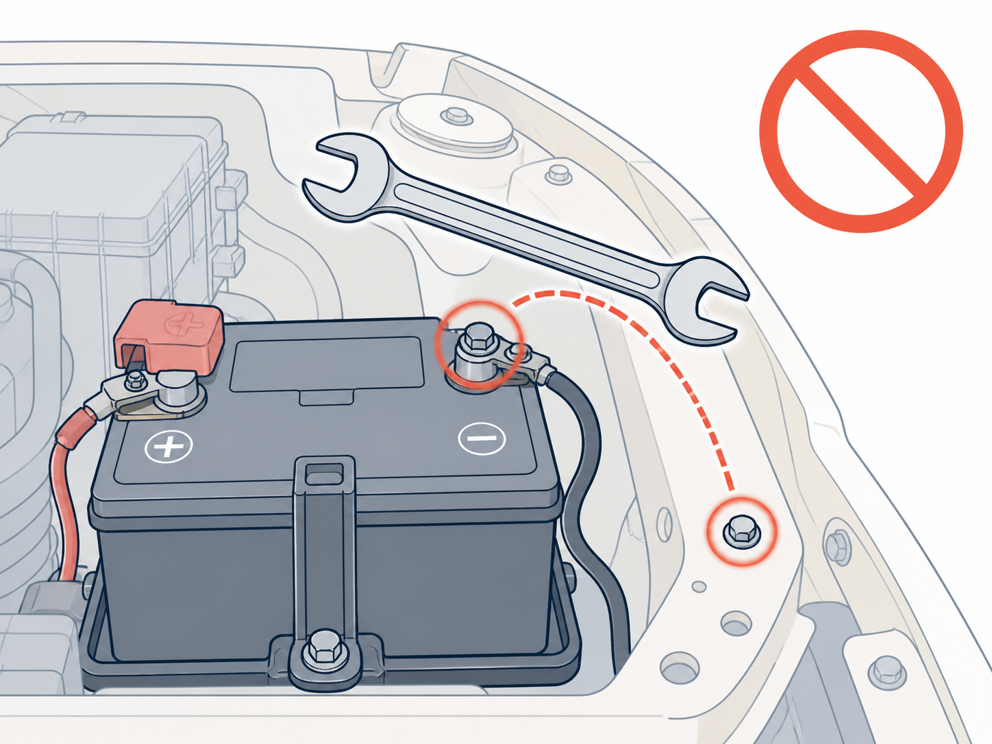 PV-ST-04 - Avoid short circuit between battery terminal and body metal