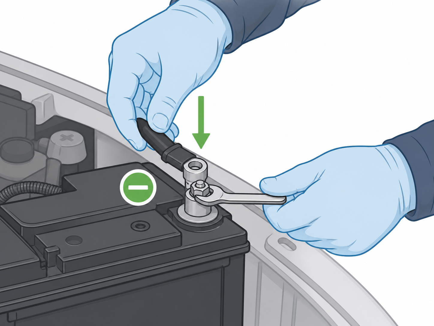 PV-ST-15 - Reconnect negative battery terminal